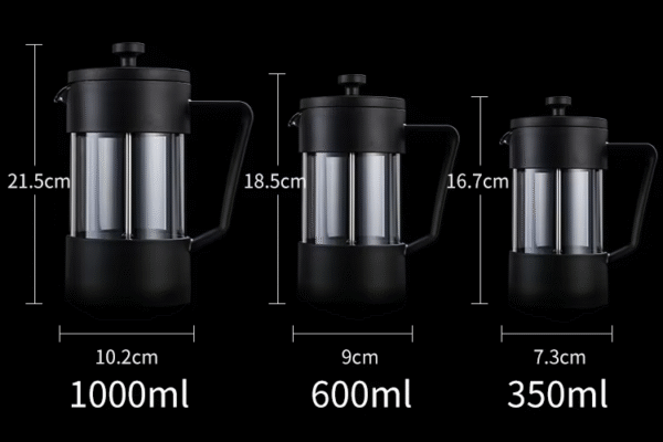 Linlan Black Color Heat Resistant High Borosilicate Glass French Press Pot Coffee Tools French Press - Image 7