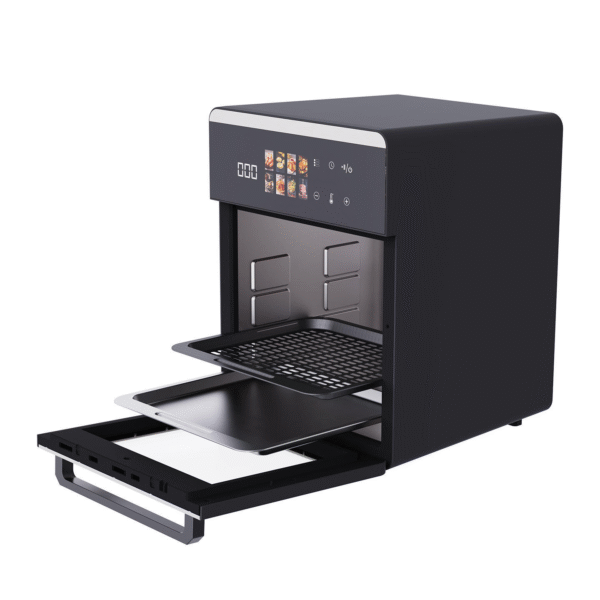 Visible Air Fryer Modern Square Design Home Smart Electric Multifunctional French Fries Machine Large Capacity - Image 2