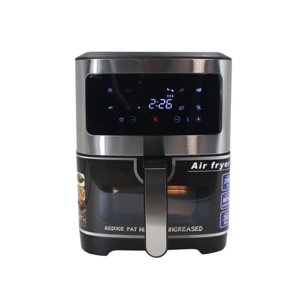 Intelligent Modern 6.8L Large-Capacity Stainless Steel Air Fryer Visual Household Electric Grill Multi-Functional for Car Cooks - Image 4