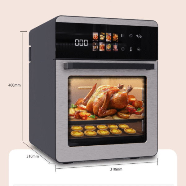 Visible Air Fryer Modern Square Design Home Smart Electric Multifunctional French Fries Machine Large Capacity - Image 7