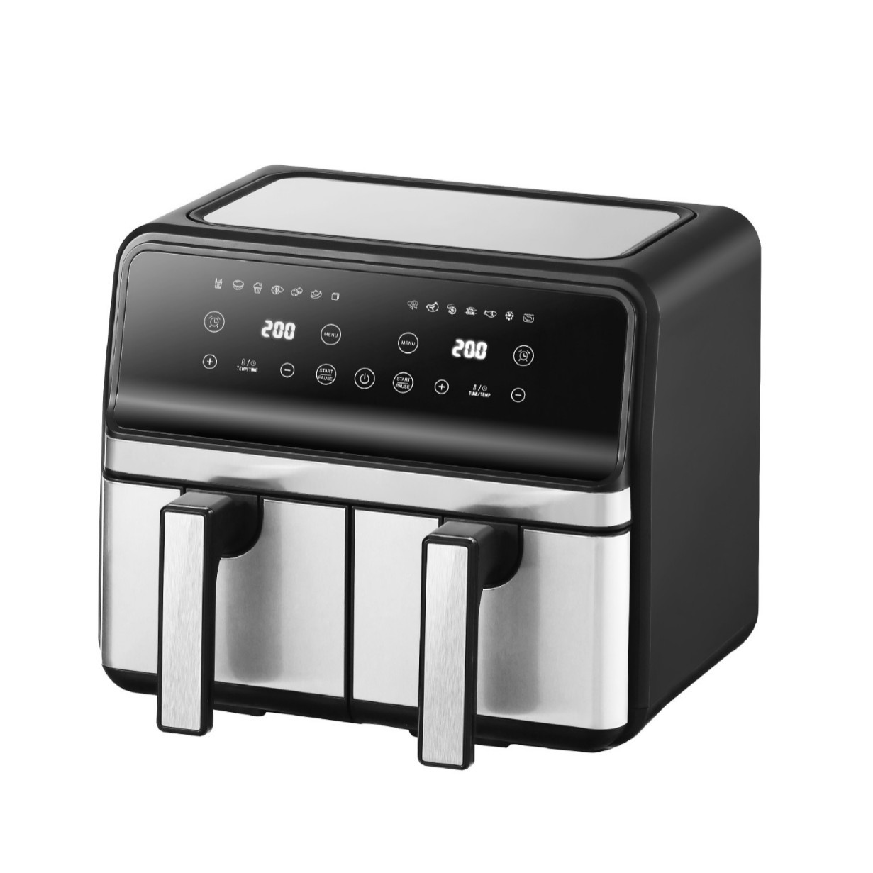 Modern Double Pot Air Fryer Large Capacity Smart Oven for Household Use Digital Multifunctional