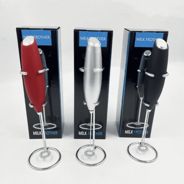 2025 Rechargeable Electric Automatic Milk Foam Hand Milk Frother With Stand Handheld - Image 7