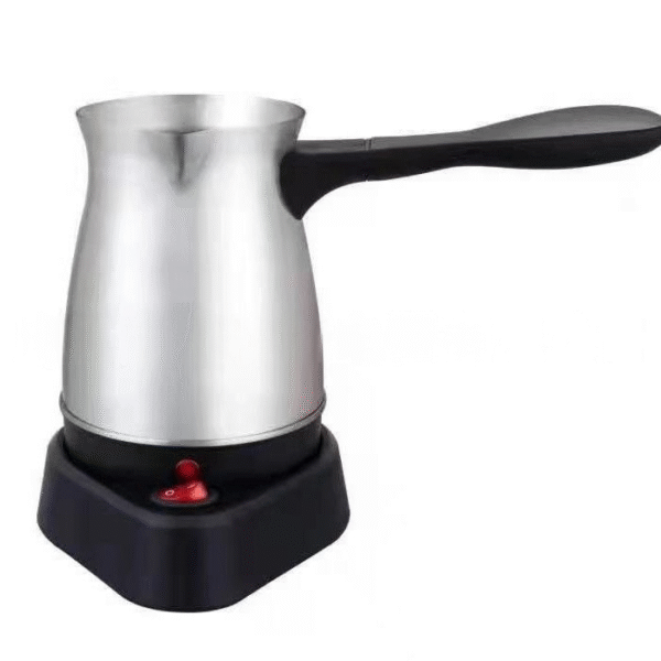 Electric Turkish Coffee Maker Machine, 600ML Stainless Steel Greek Turkish Coffee Pot with Anti Scald Handle, Heating Tea Maker Kettle for Arabic Tea Milk - Image 4