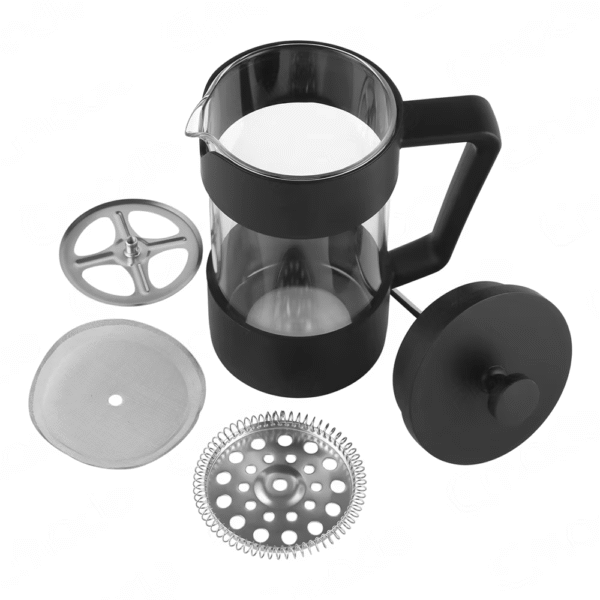Linlan Black Color Heat Resistant High Borosilicate Glass French Press Pot Coffee Tools French Press - Image 4