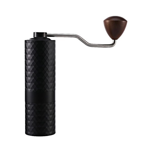 Premium Stainless Steel Portable Manual Coffee Grinders with Grind Settings, Aluminum Body, Ergonomic Wood Knob Handle - Image 3