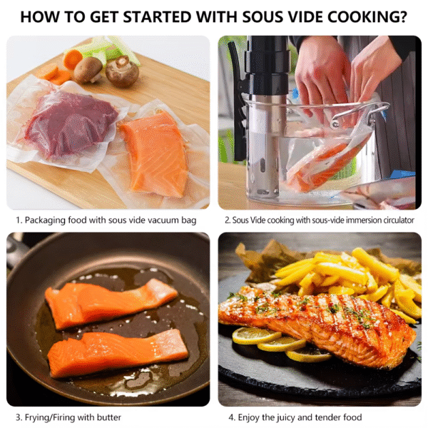 Sous Vide Cooker Immersion Circulator with App Control, Sous Vide Machines Accurate Temperature Control, LCD Touch Screen Ultra-Quiet for Home Chefs, Cooking - Image 7