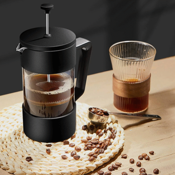 Linlan Black Color Heat Resistant High Borosilicate Glass French Press Pot Coffee Tools French Press - Image 8