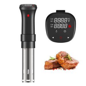 Sous Vide,Sous Vide Machines 1100W, Ultra-quiet Wifi Connect App Control with Recipe Fast-Heating Immersion Circulator