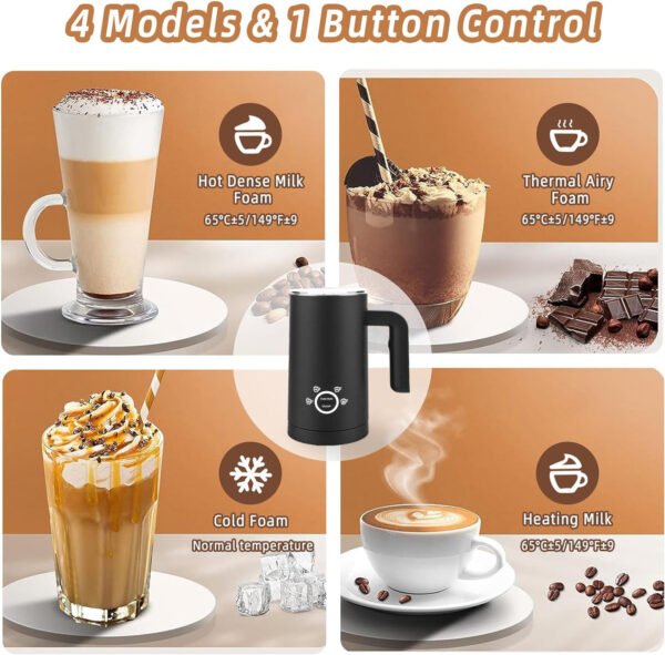 Hot Selling Warm and Cold Foam Milk Maker Auto Electric Milk Frother - Image 6