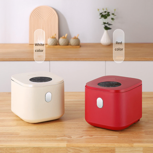 Kitchen 2.5L Rice Cooker Small Portable Mini Creamy White Multipurpose Digital Smart Electric Rice Cooker - Image 2