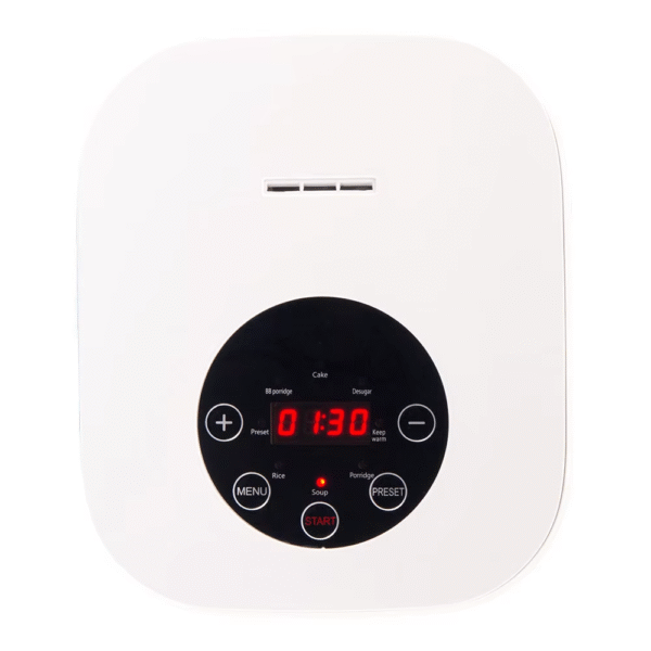 Kitchen 2.5L Rice Cooker Small Portable Mini Creamy White Multipurpose Digital Smart Electric Rice Cooker - Image 6