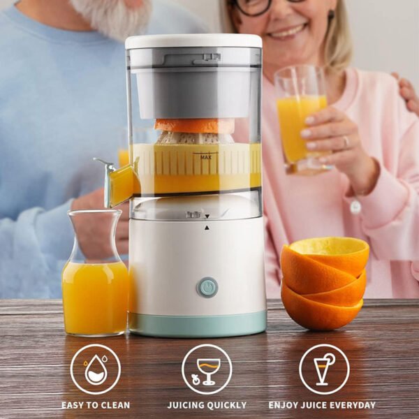 wholesale USB Rechargeable Electric Wireless Portable Home Use Big Mouth Fruit and Vegetable Juicer - Image 5