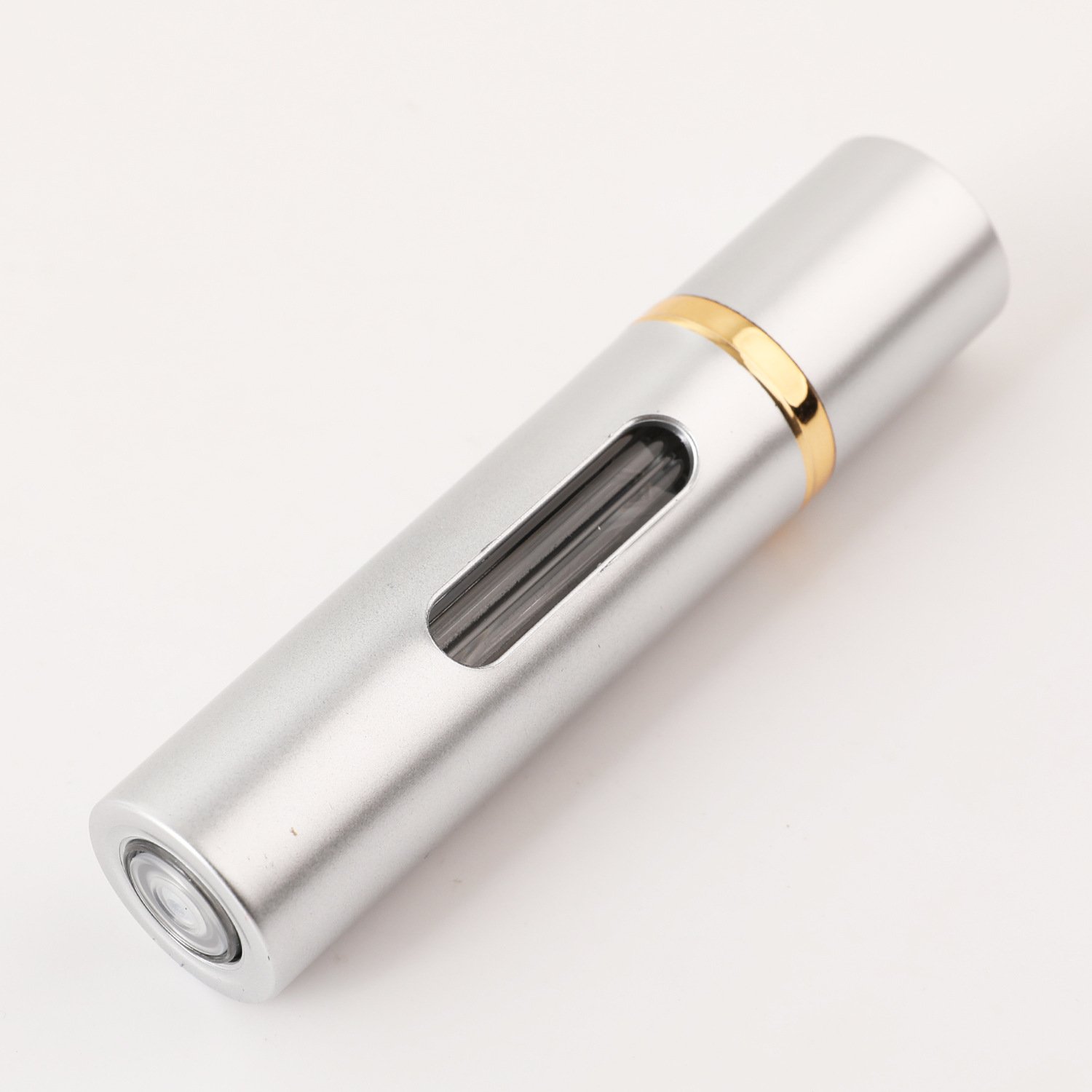 Portable Travel Size 5ml 8ml Bottom Refill Aluminum Glass Spray Perfume Bottle With Cap - Image 2