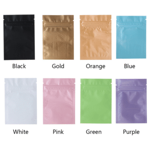 Food Mylar Aluminum Foil Stand up Pouch Resealable Ziplock Food Packaging Bags for Food Storage