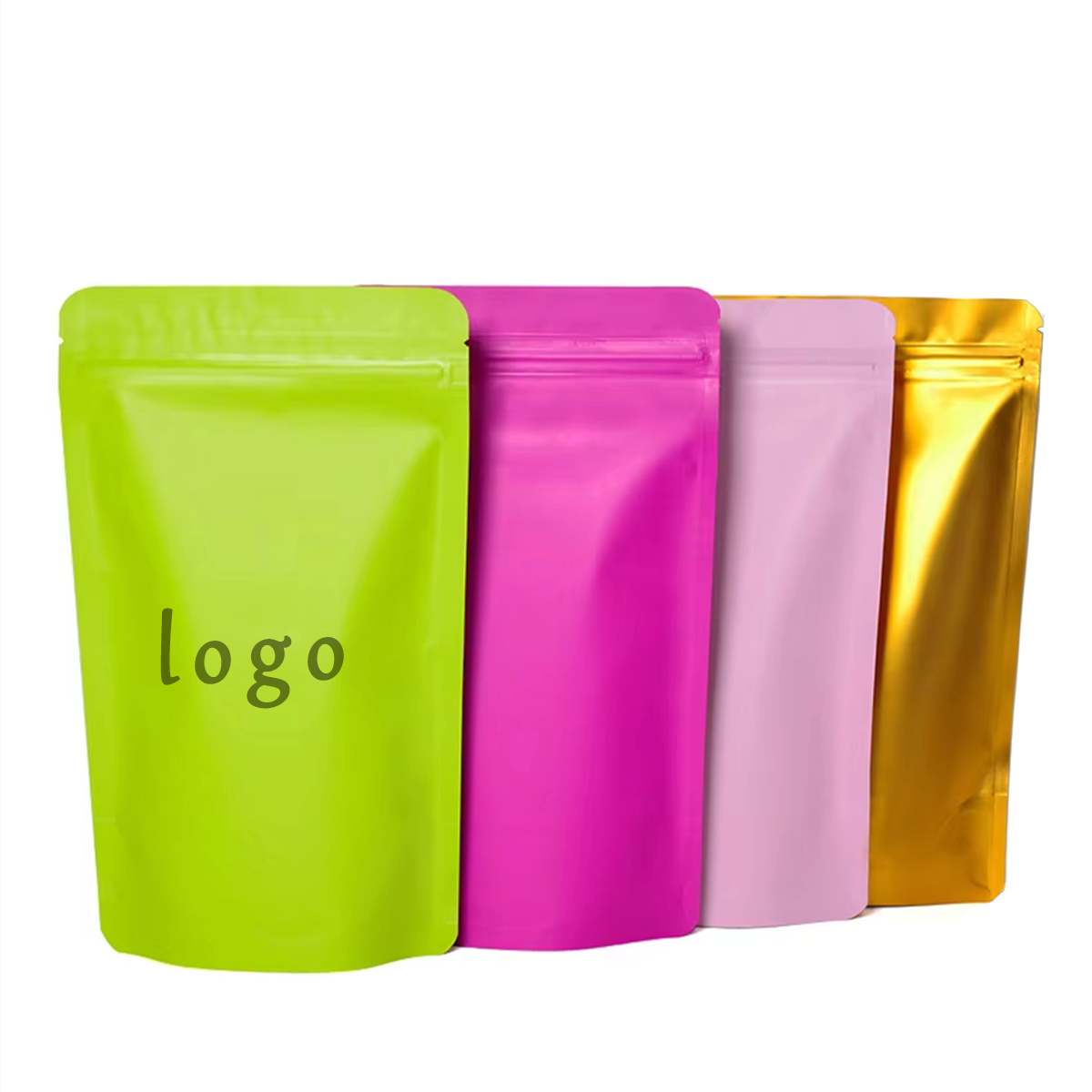 Food Mylar Aluminum Foil Stand up Pouch Resealable Ziplock Food Packaging Bags for Food Storage - Image 2