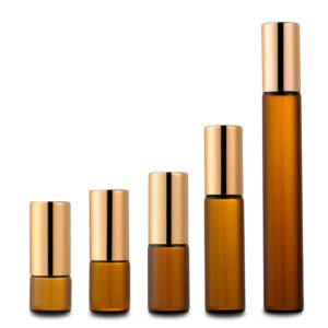 5ML 10 ML Reliable Quality Glass Perfume Roller Ball Cosmetic Amber Roll on Bottle