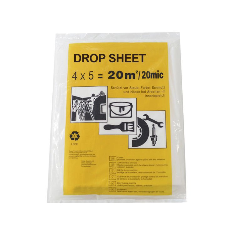 Plastic Drop Cloth / Plastic Drop Sheet / Plastic Dust Sheet/ Plastic Cover Sheet for paint and Furniture protection - Image 3