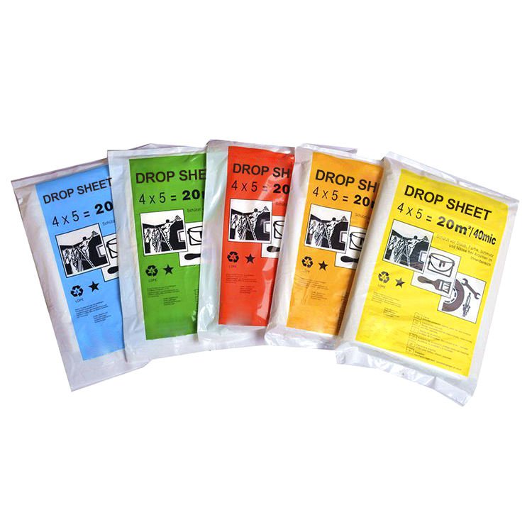 Plastic Drop Cloth / Plastic Drop Sheet / Plastic Dust Sheet/ Plastic Cover Sheet for paint and Furniture protection