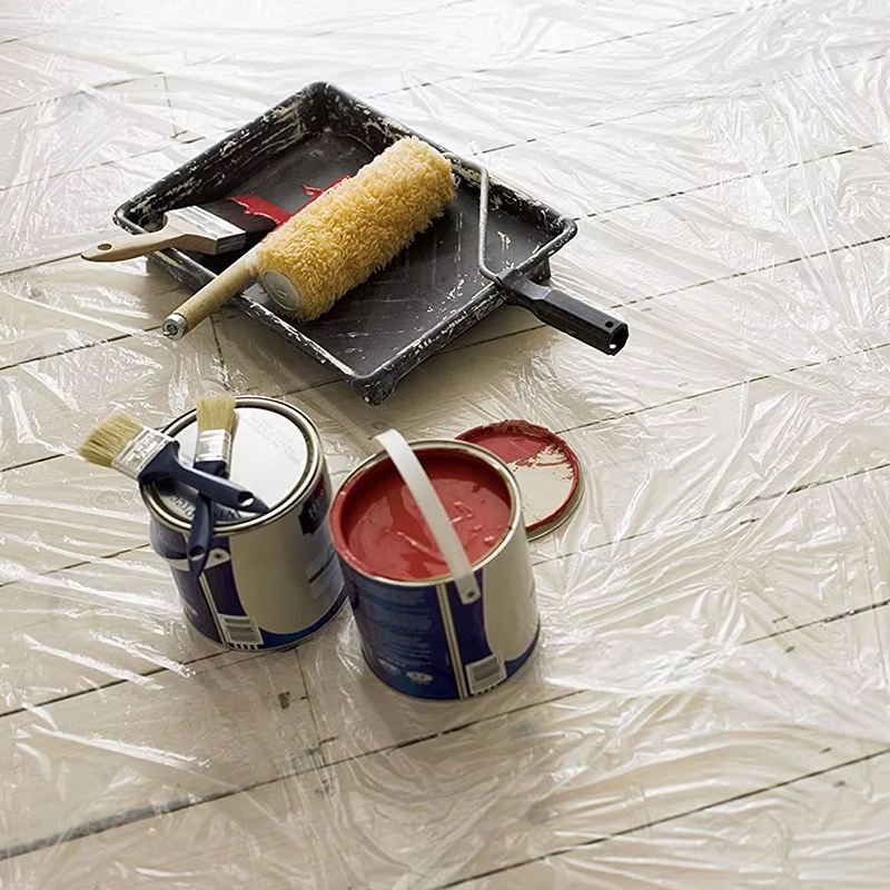 Plastic Drop Cloth / Plastic Drop Sheet / Plastic Dust Sheet/ Plastic Cover Sheet for paint and Furniture protection - Image 8