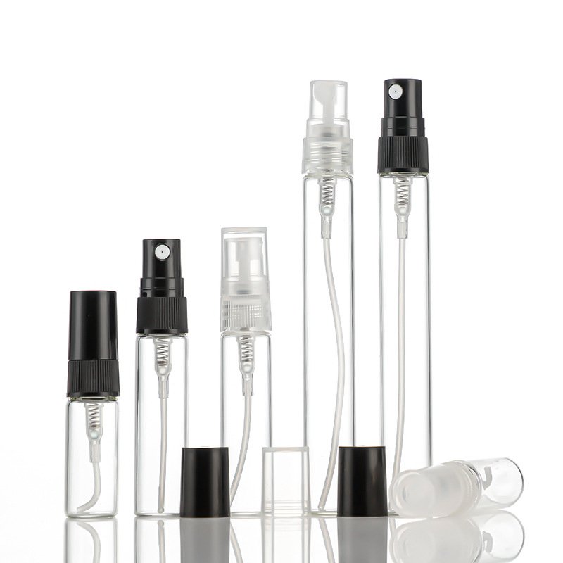 Hot Sale Slim Roll on Glass Perfume Bottle 1ml 2ml 3ml 5ml 10ml Amber Glass Roller Bottle With Gold Aluminum Cap