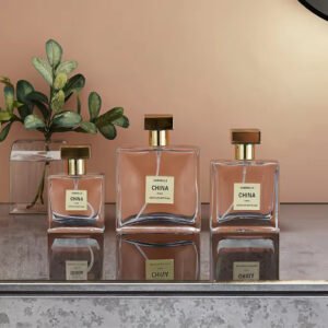 Luxury Square Perfume Spray Bottle High-end 30ml 50ml 100 ml Empty Glass Perfume Bottle