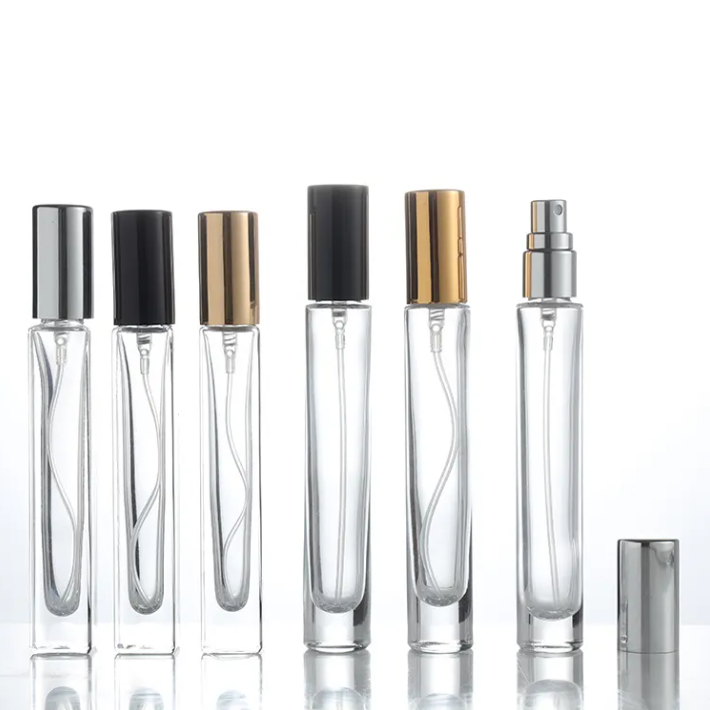 10ml Thickened Clear Round Glass Perfume Spray Bottle (Refillable)