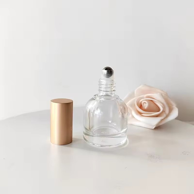 Perfume and Essential Oil Roller Bottle, 10ml Clear Thick Luxury Glass Bottle with Steel Roller - Image 6