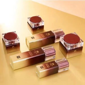 Luxury Cosmetic Bottle Set, Glass Pump Tip, Gilded Series