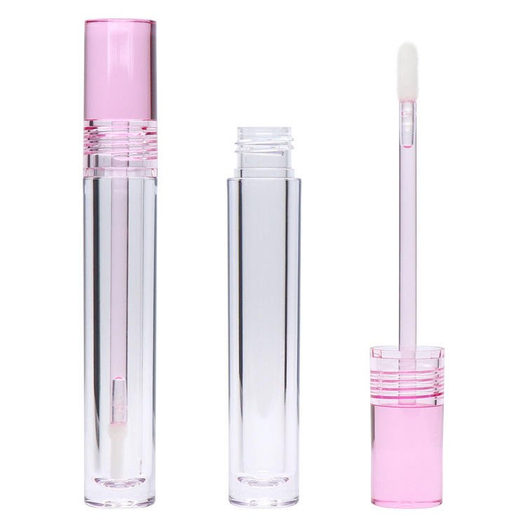 5.5ml Clear Pink Lip Gloss/Liquid Lipstick Tube, Empty Lip Gloss Container with Applicator - Image 5
