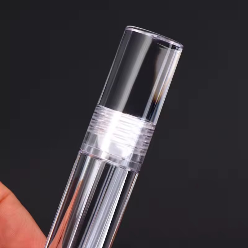 5.5ml Clear Pink Lip Gloss/Liquid Lipstick Tube, Empty Lip Gloss Container with Applicator - Image 3
