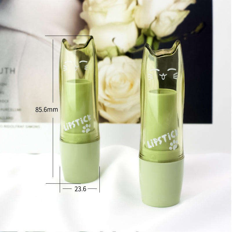 Unique gradient pink and gold lipstick tube with a slanted cap, customizable with printing and a pump cap, perfect for cosmetic lip gloss packaging. - Image 7