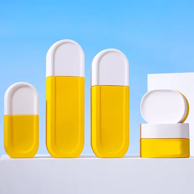 Luxury Matte Glass Cosmetic Bottle Packaging Set, Suitable for Skincare Lotions and Creams, Skincare Product Packaging, Glass Skincare Sets, Glass Jars