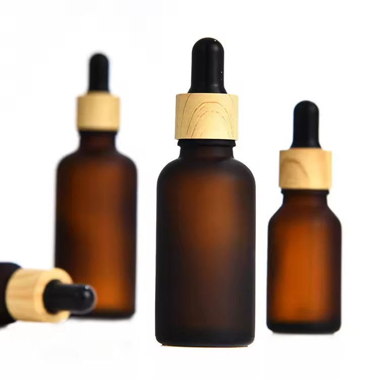 Luxury 5ml, 10ml, 15ml, 20ml, 30ml, 50ml, 100ml Matte Black Screw-Top Glass Bottles with Essential Oil Droppers - Image 4