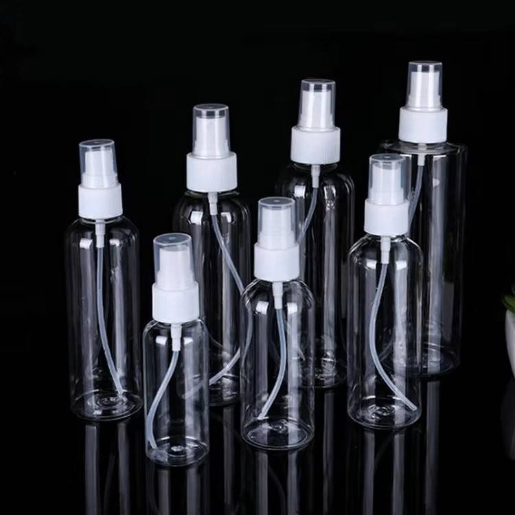 High-Quality Cosmetic Packaging 10ml 30ml 50ml 60ml 80ml 100ml 120ml 150ml Perfume PET Plastic Spray Bottles with Spray Caps