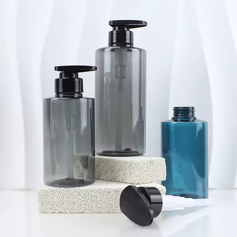 Eco-Friendly PET 300ml and 500ml Refillable Shampoo and Shower Gel Pump Bottles, Empty Plastic Lotion Packaging Containers, Suitable for Hair Salon Hairspray, Cleanser, and Hydrating Lotion Bottles - Image 3