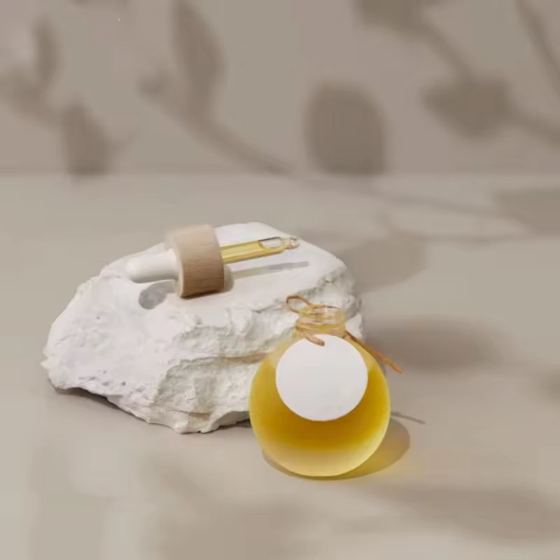 20ml, 30ml, 50ml Cute Round Ball Frosted Glass Dropper Bottle Screen Printed for Essential Oils, Skin Care, Empty Refill Serum - Image 5